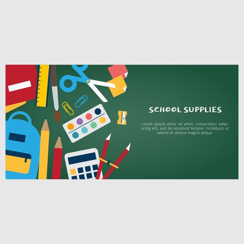 School levert vectorbanner vector