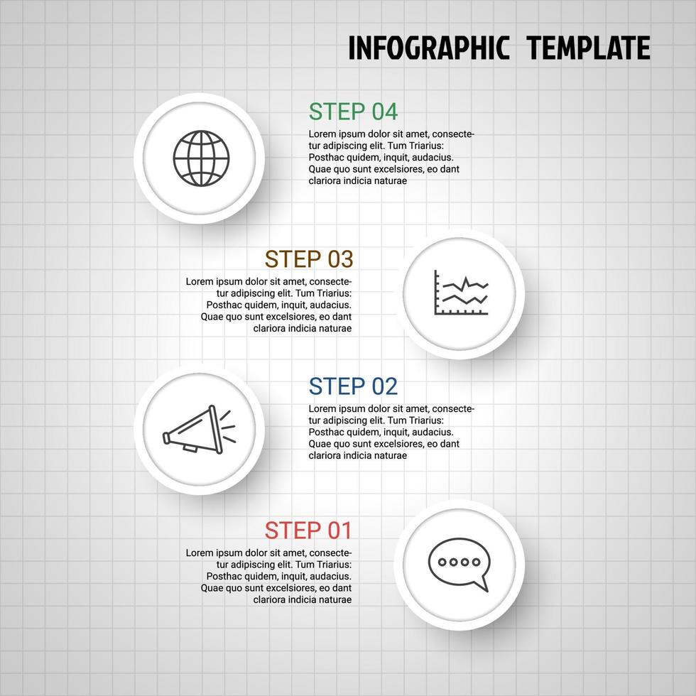 zakelijke minimale infographic vector