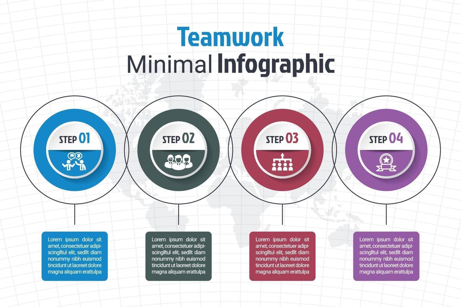 zakelijke minimale infographic sjabloon vector