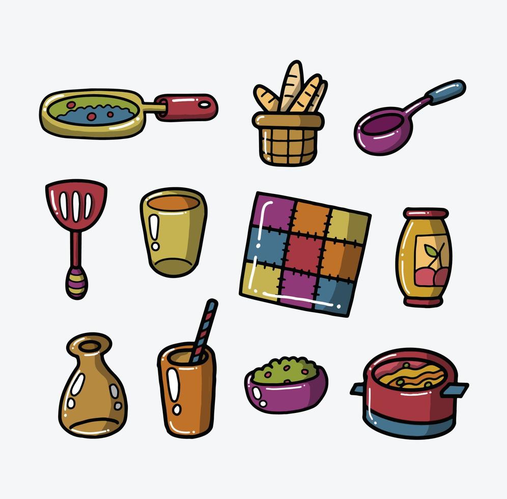 keuken pictogrammen verzameling vector