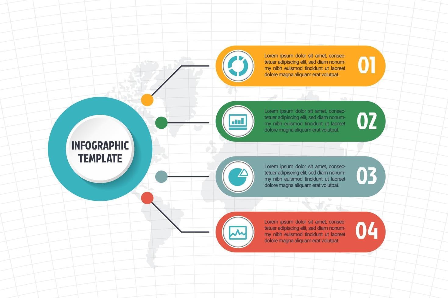 zakelijke minimale infographic sjabloon vector