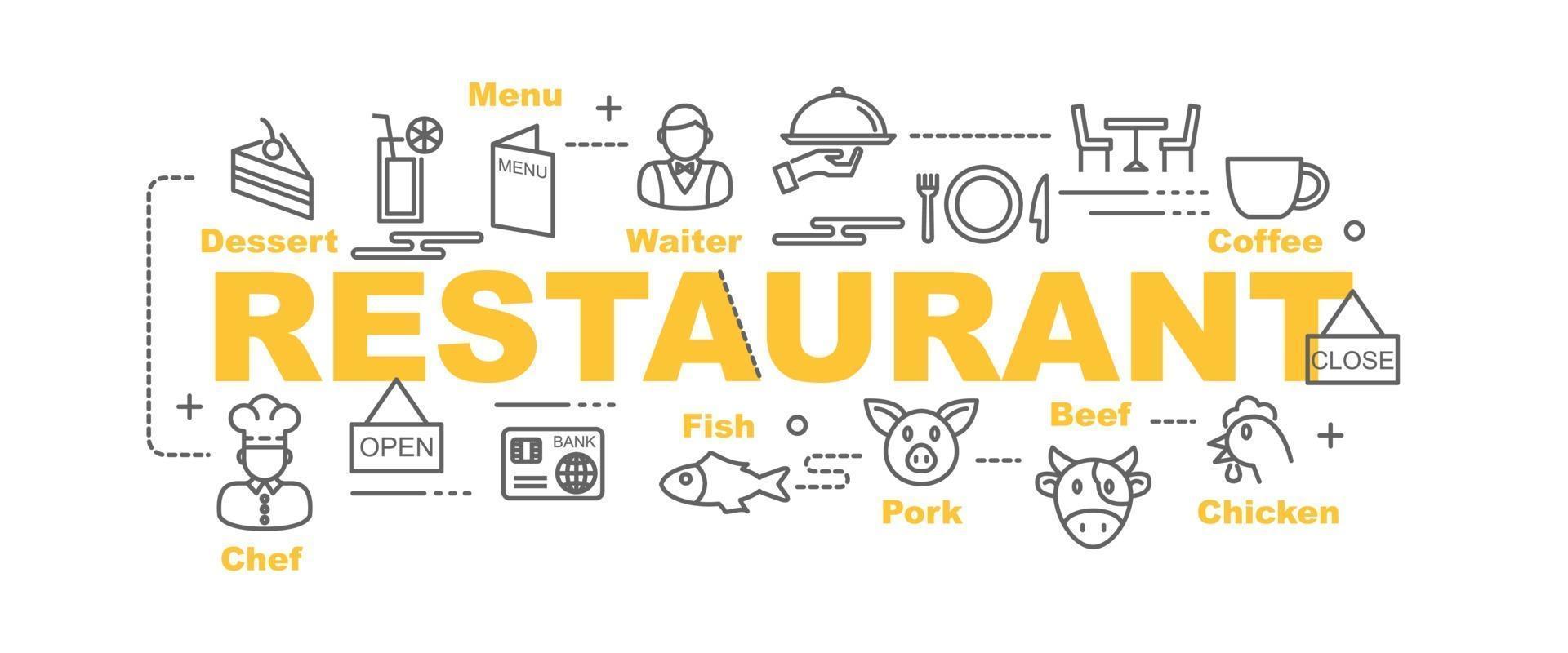restaurant vector banner