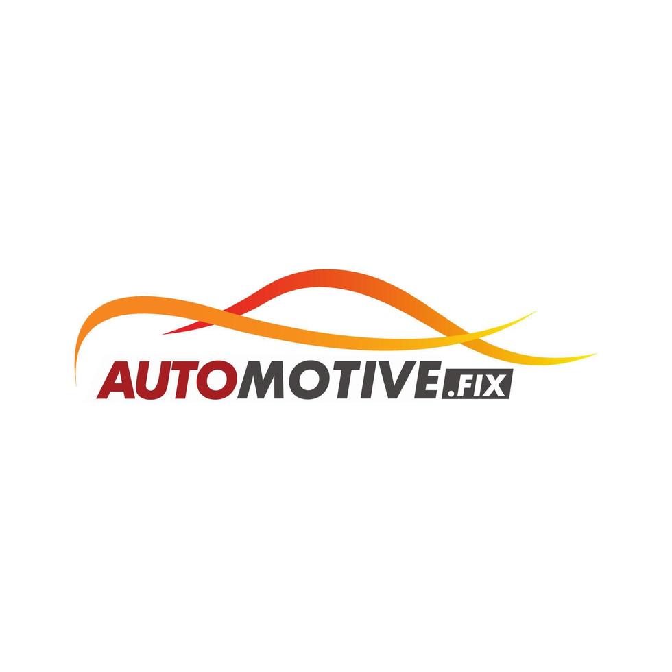 vector vlak gemakkelijk minimalistisch auto logo. reparatie onderhoud logo, garage logo, auto afstemmen