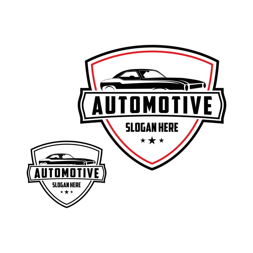 automotive voertuig logo vector illustratie