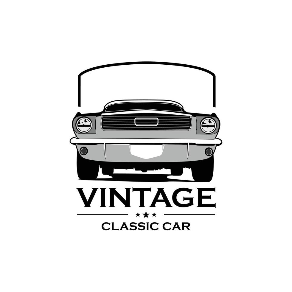 wijnoogst klassiek auto logo vector