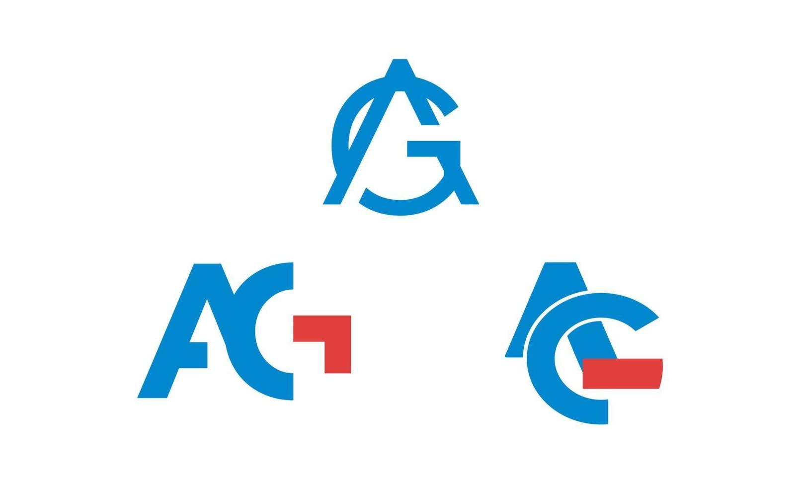 letter ag logo ontwerpsjabloon vector inspiratie
