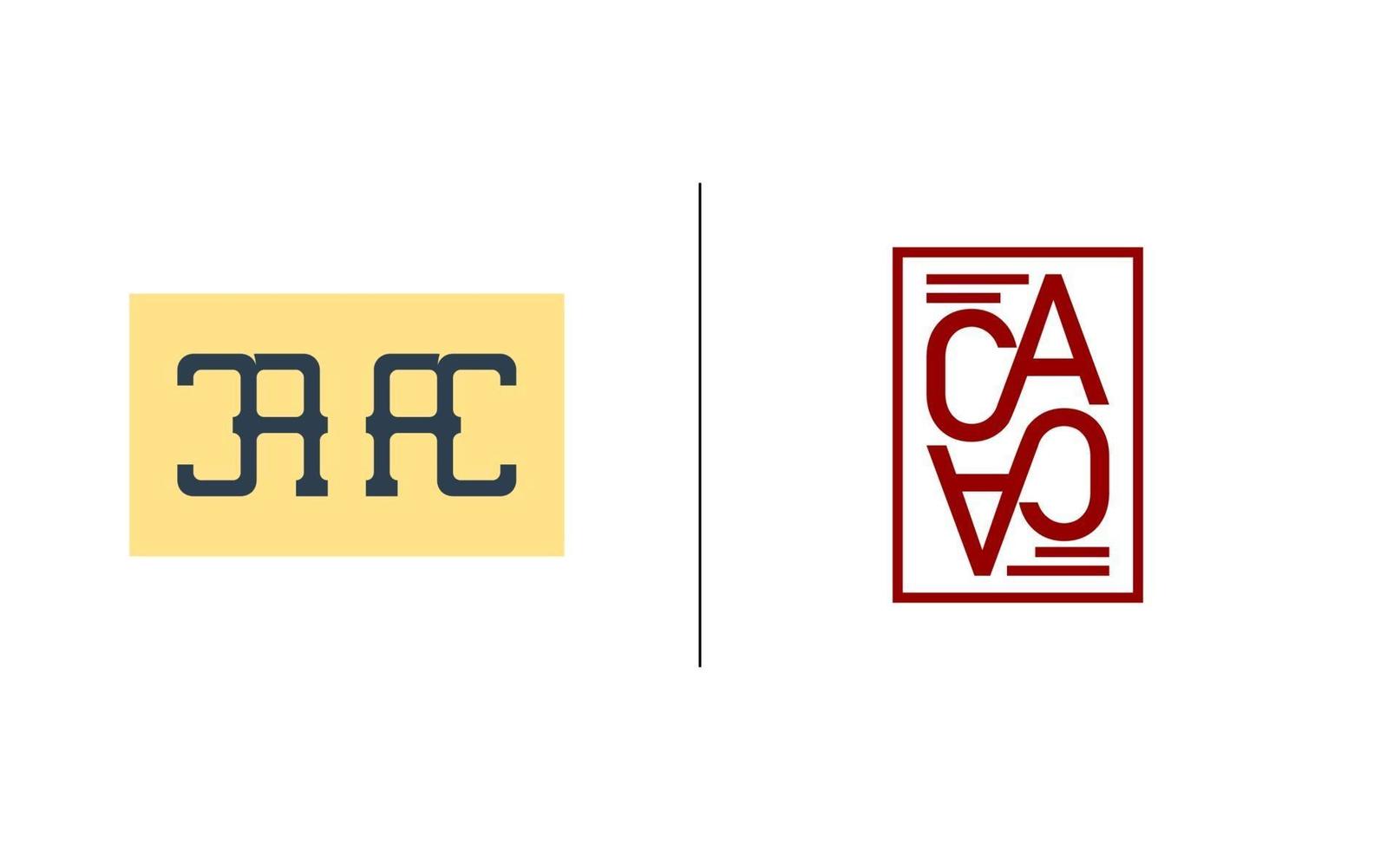 eerste ac, ca, a, c logo sjabloon vectorillustratie vector