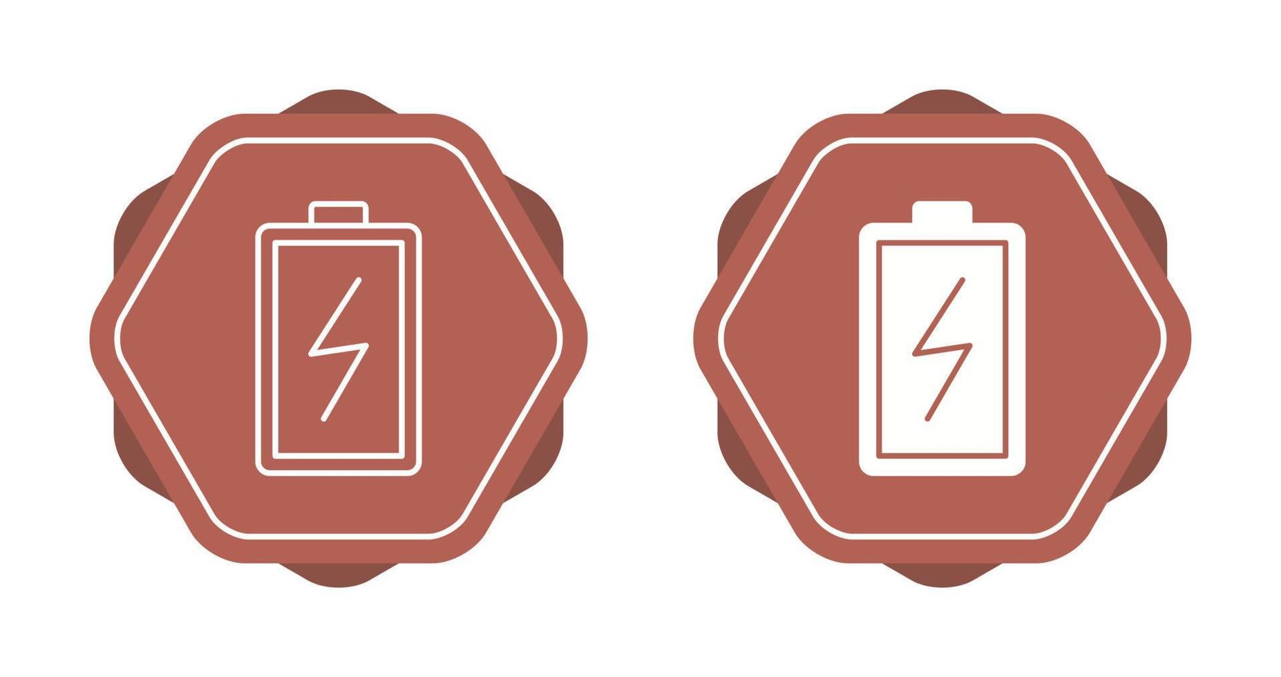 pictogram batterij opladen vector