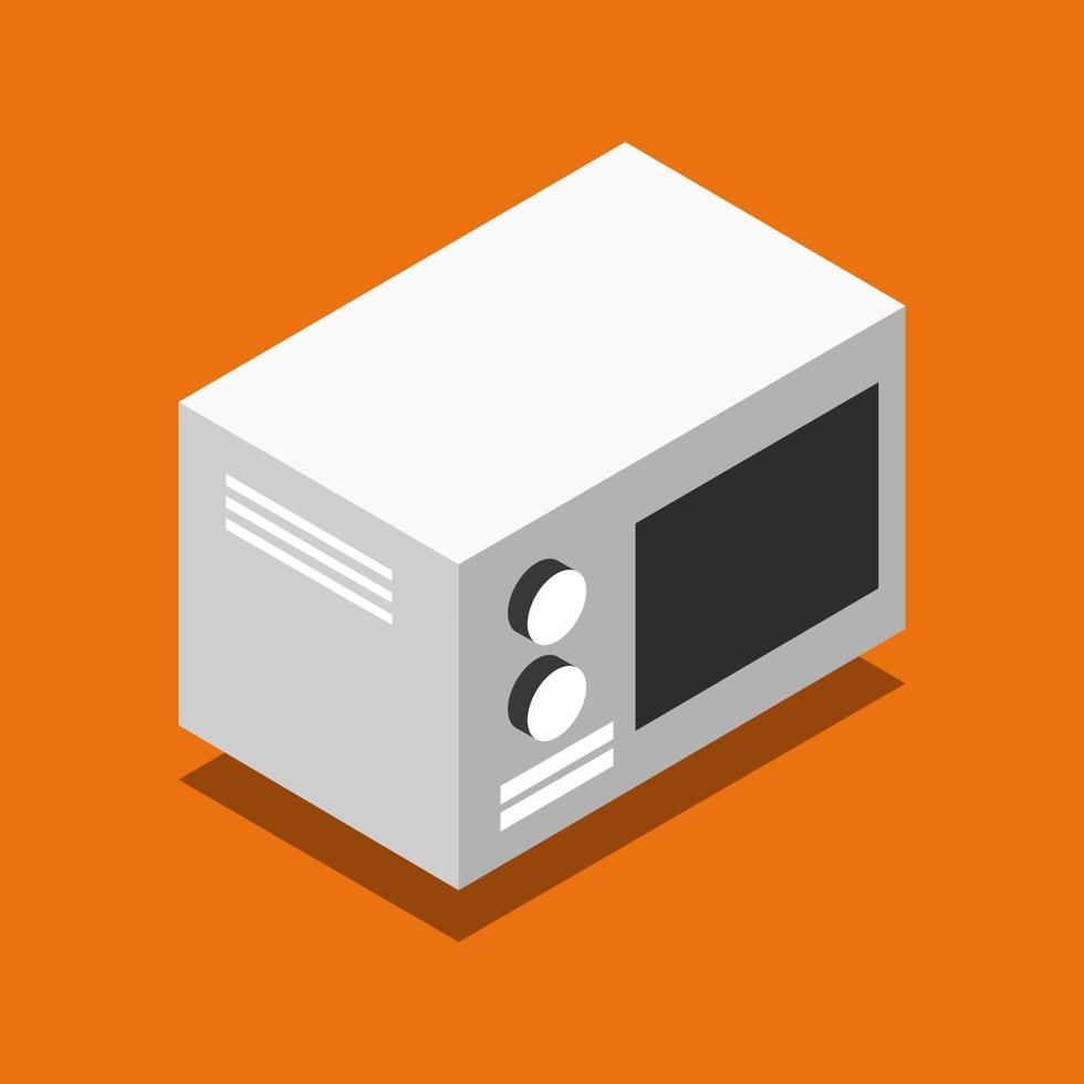 isometrische magnetron op achtergrond vector