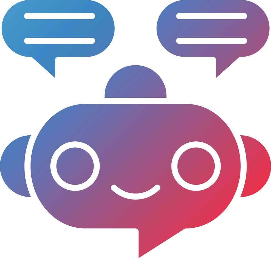 vector ontwerp Chatbot icoon stijl