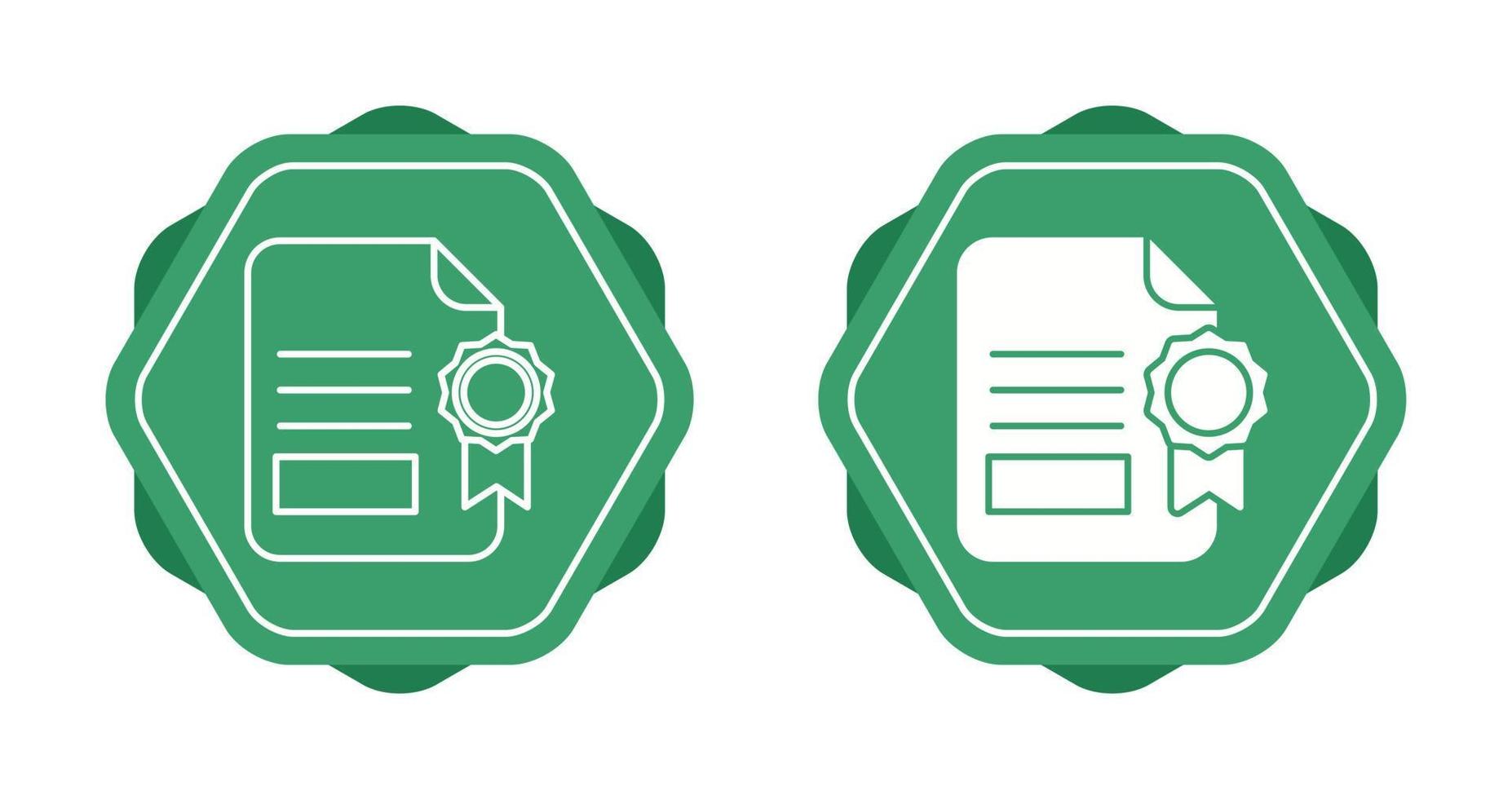 certificaat vector pictogram