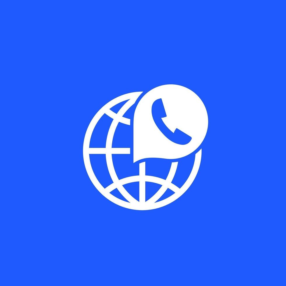 voip-telefonie, bel vector pictogram