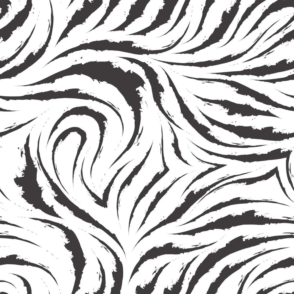 naadloze vector patroon van zwarte penseelstreken of verf. grunge textuur voor stoffen en inpakpapier of verpakking.