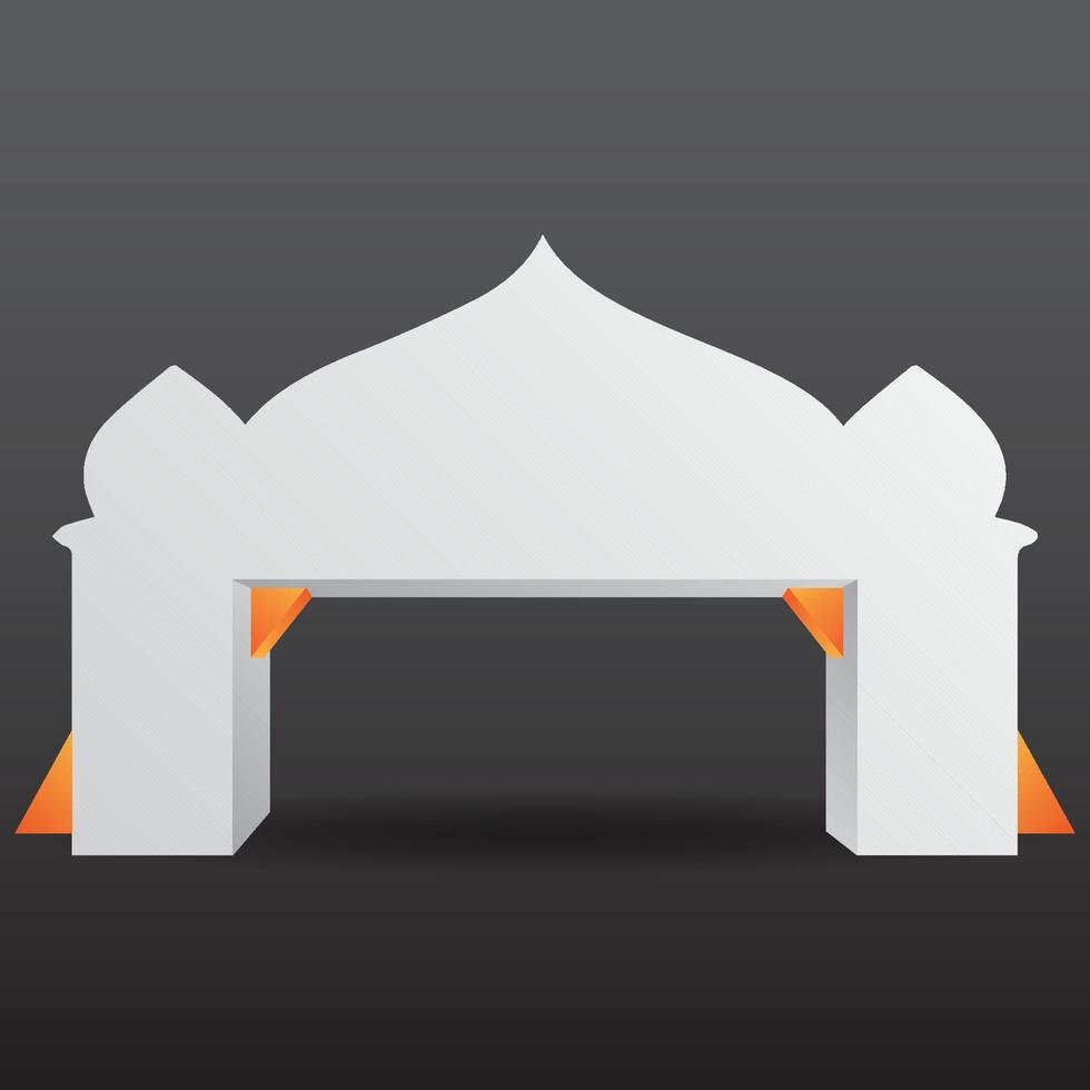 beursstand poort ingang vector met voor mock-up evenementweergave,