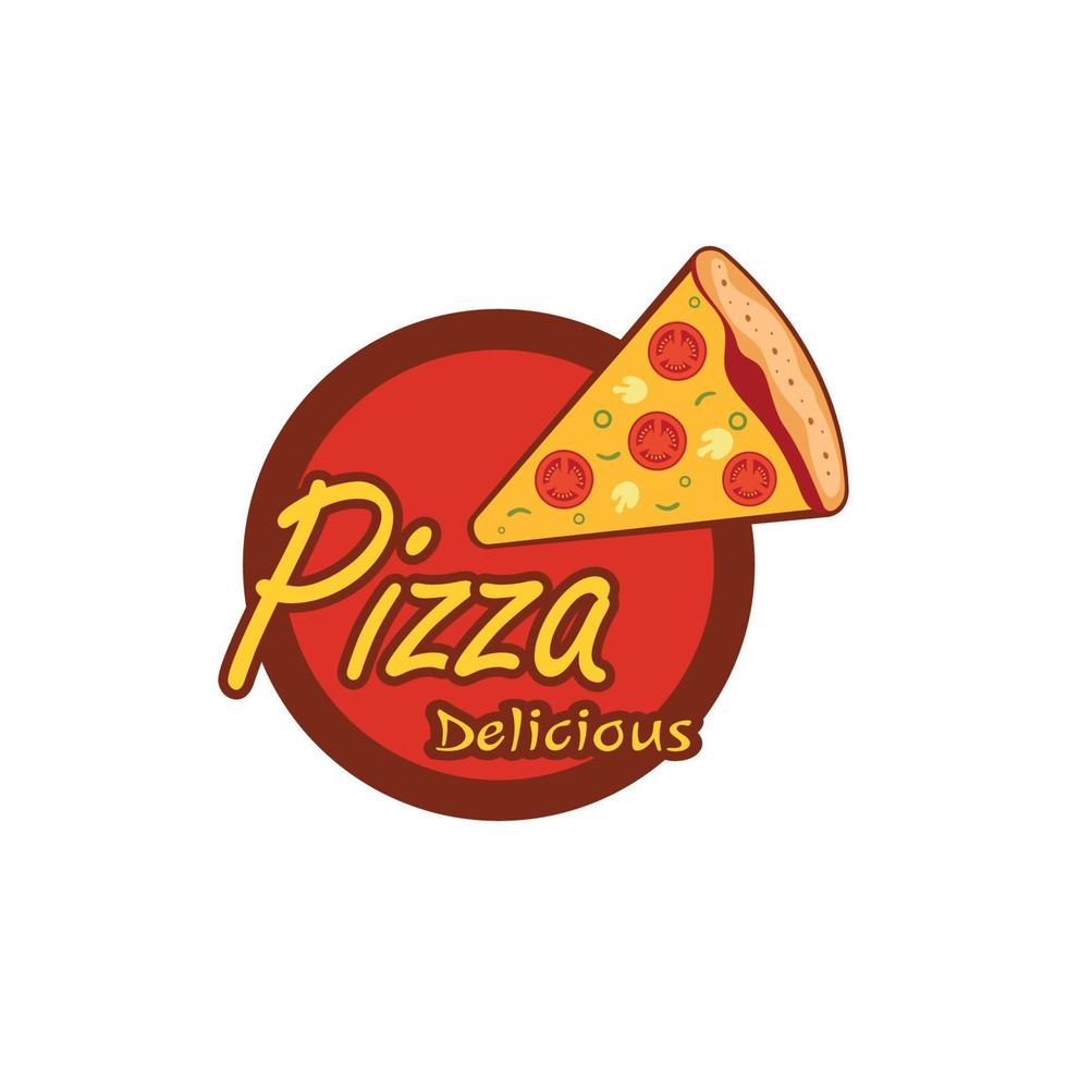 pizza logo ontwerp sjabloon illustratie vector