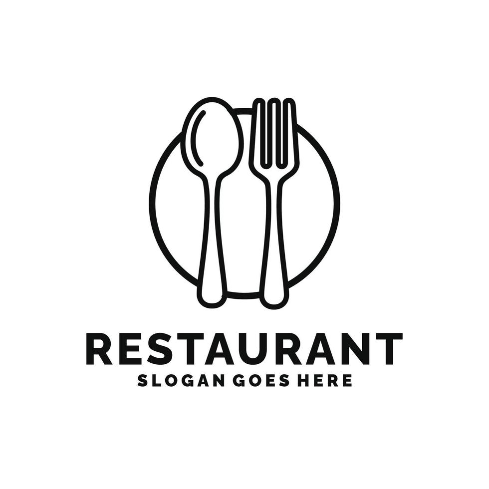 restaurant, resto, voedsel rechtbank, cafe logo vector