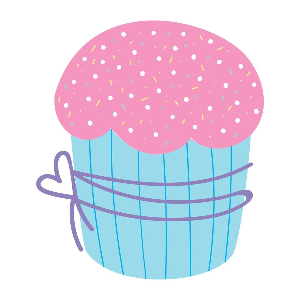 paascake. Pasen cupcake. vector illustratie