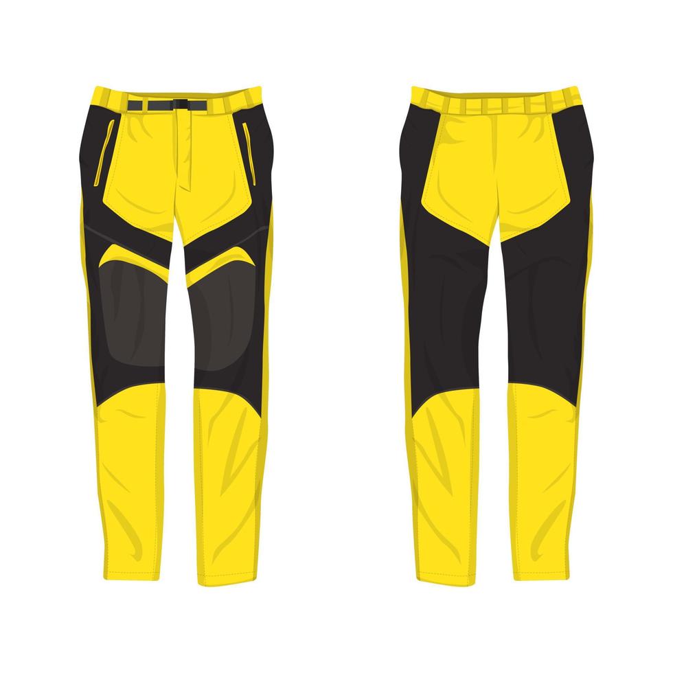 berg broek model. waterbestendig broek. parachute broek. vector illustratie