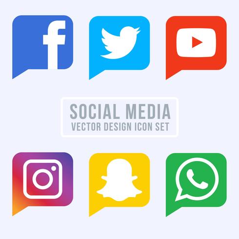 Verzameling van Social Media Icons vector