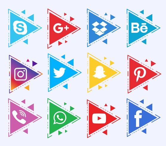 Verzameling van Social Media Icons vector