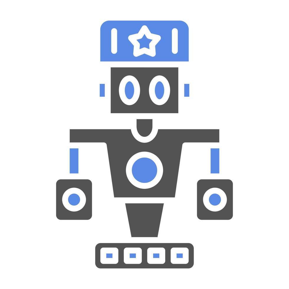 leger robot vector icoon stijl