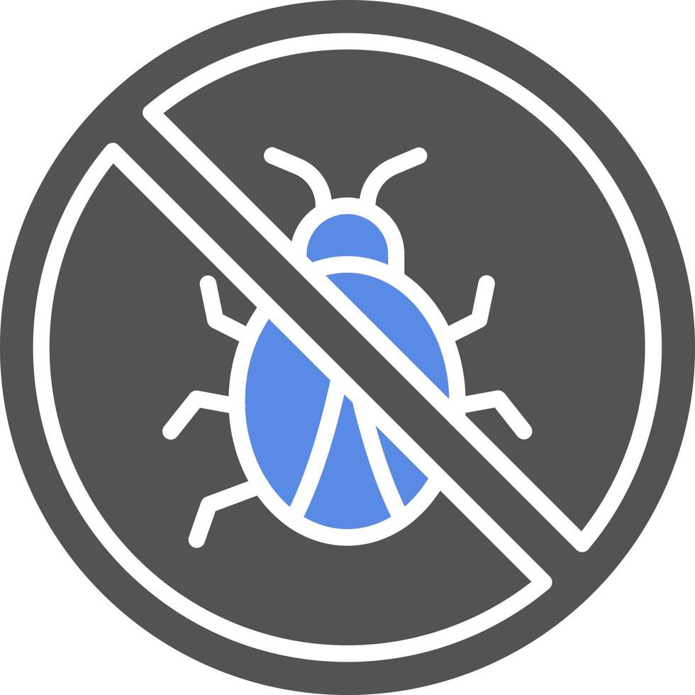 Nee bugs vector icoon stijl