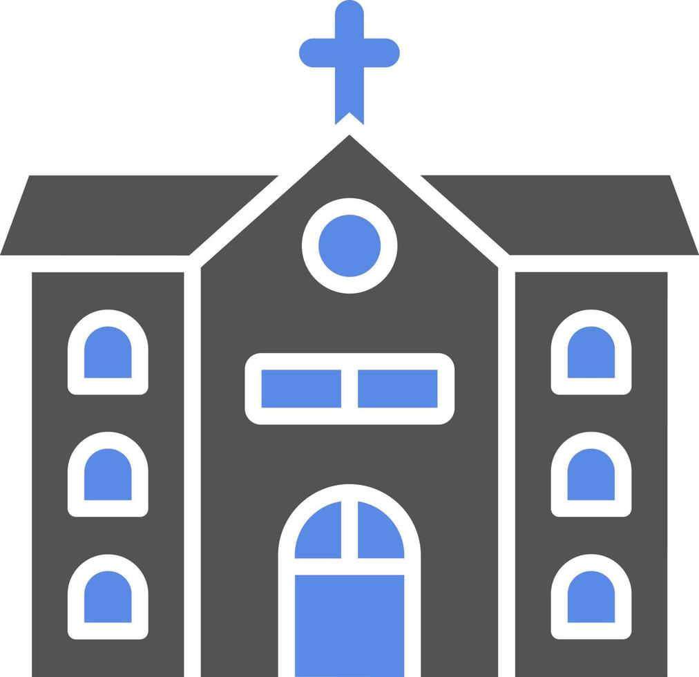 kerk vector icoon stijl