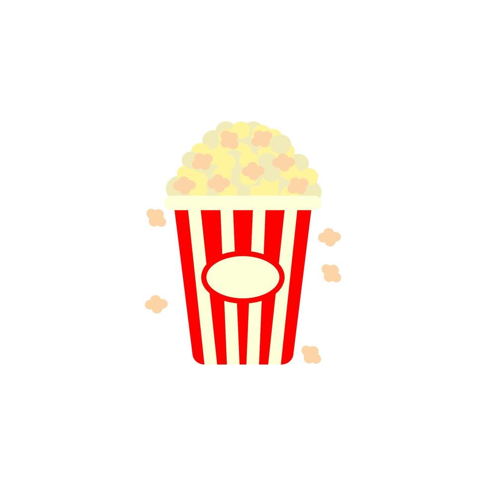 beboterd, voedsel, popcorn vector icoon