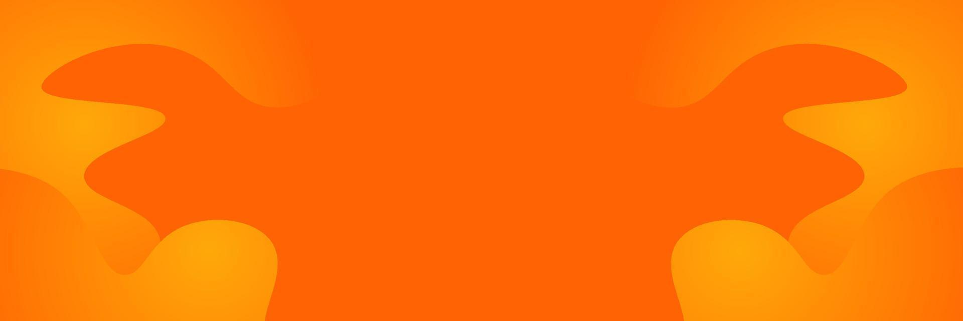 oranje helling golven banier abstract achtergrond vector