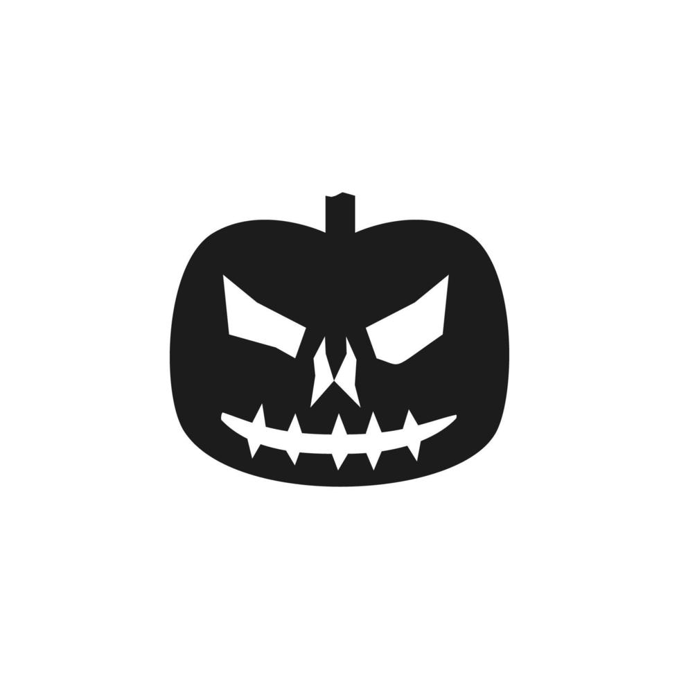 pompoen halloween silhouet vector icoon