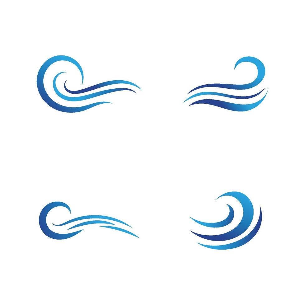 logo's van zoetwatergolven vector
