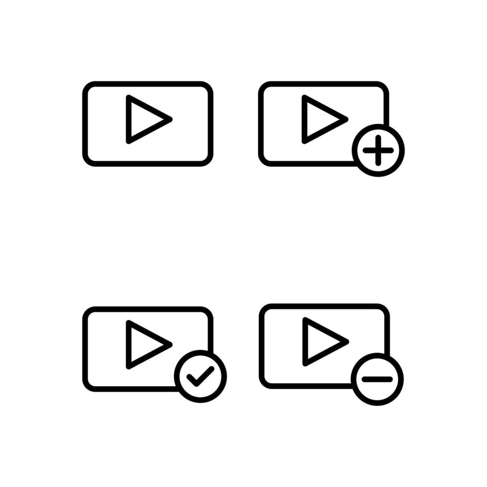 media, speler, plus, controleren, min teken vector icoon