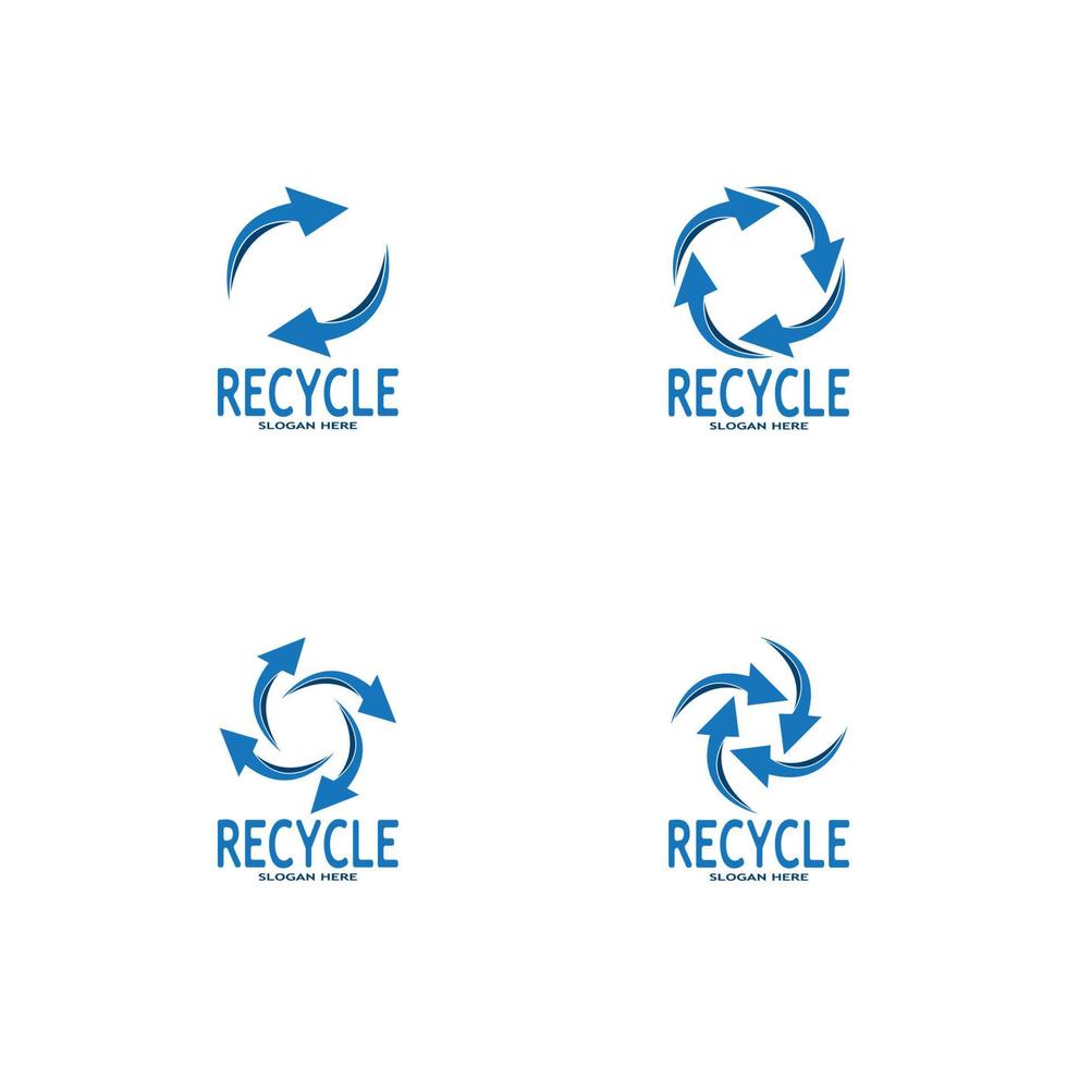 recycle icoon - recycling symbool hergebruik vector grafiek logo