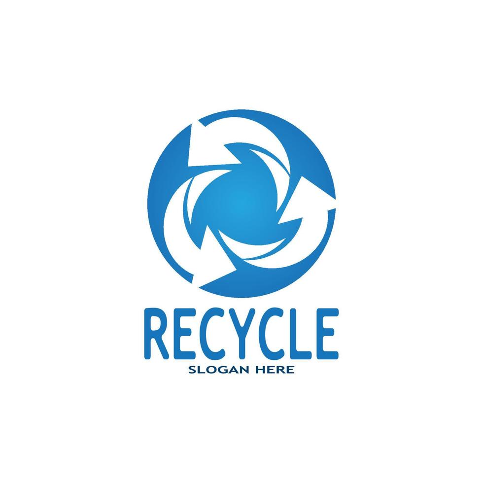 recycle icoon - recycling symbool hergebruik vector grafiek logo