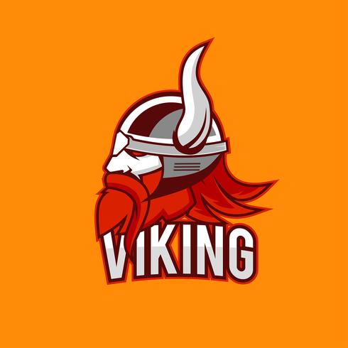 Viking Head Logo Vector