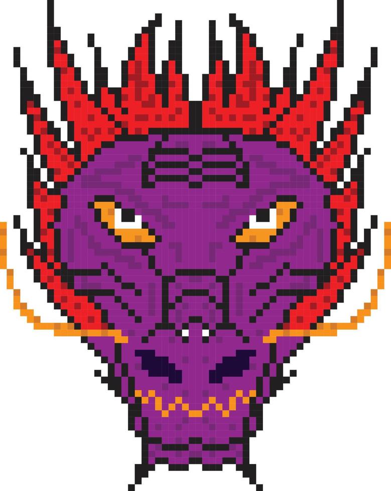 draak korrelig icoon vector illustratie ontwerp, pixel kunst reeks geïsoleerd vliegend monster