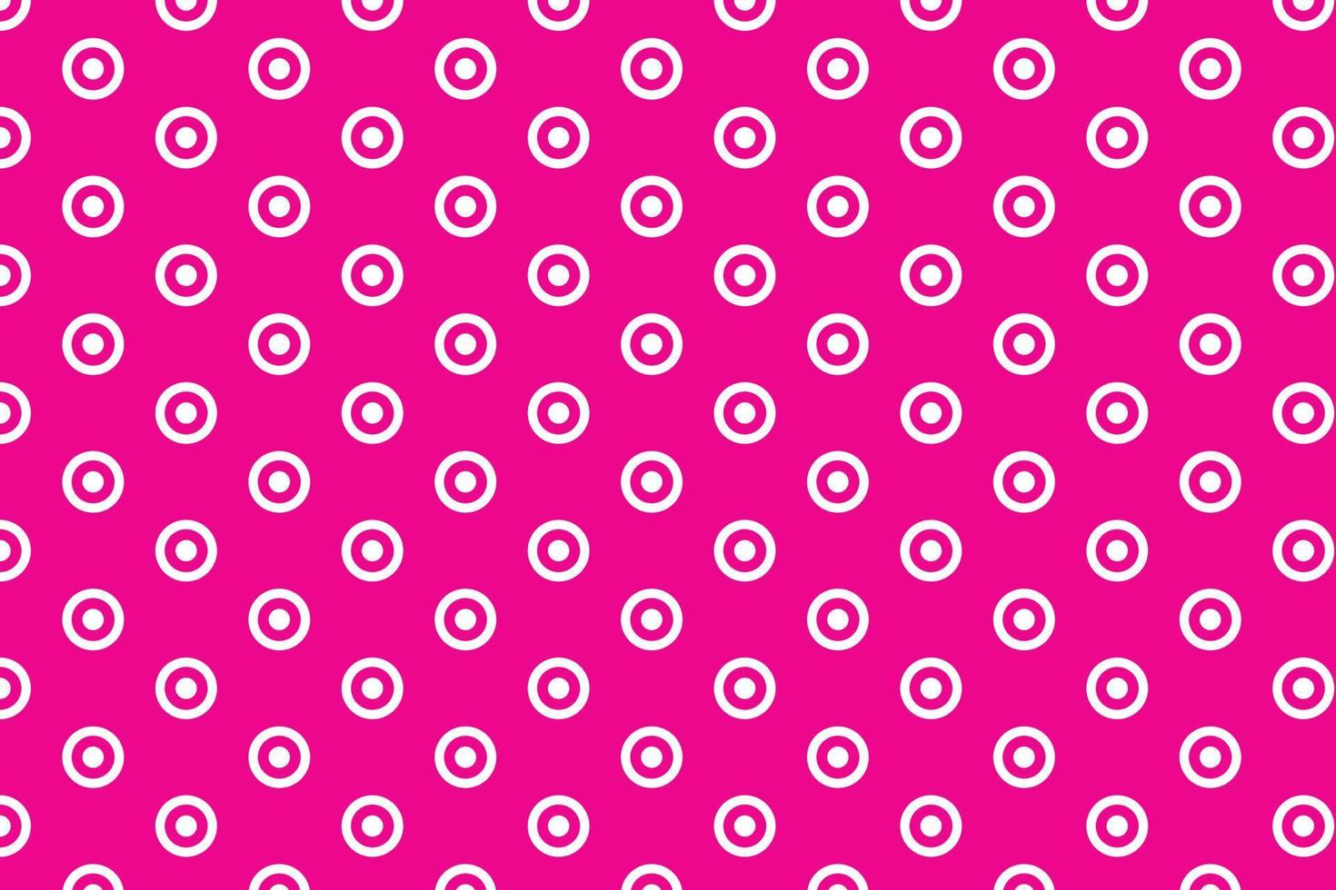 abstract naadloos wit polka patroon vector met roze achtergrond.