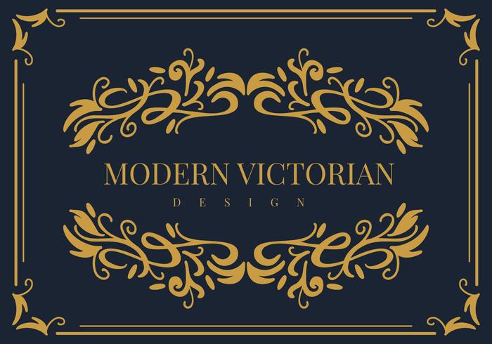 Moderne Victoriaanse Frame Vector