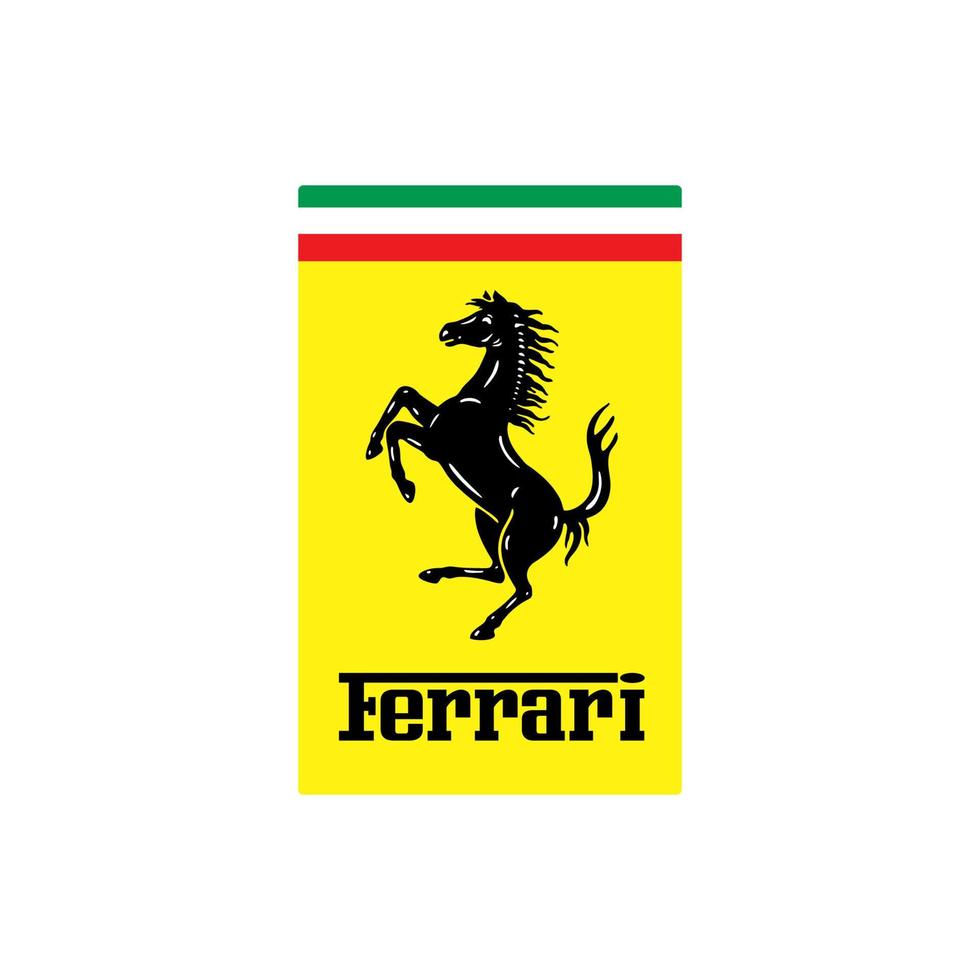 ferrari paard logo redactioneel vector