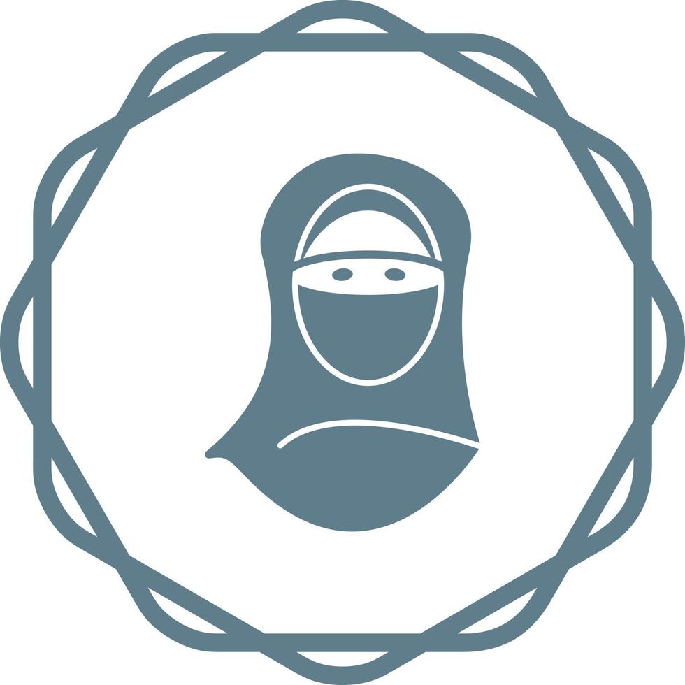 vrouw met Niqab vector icoon