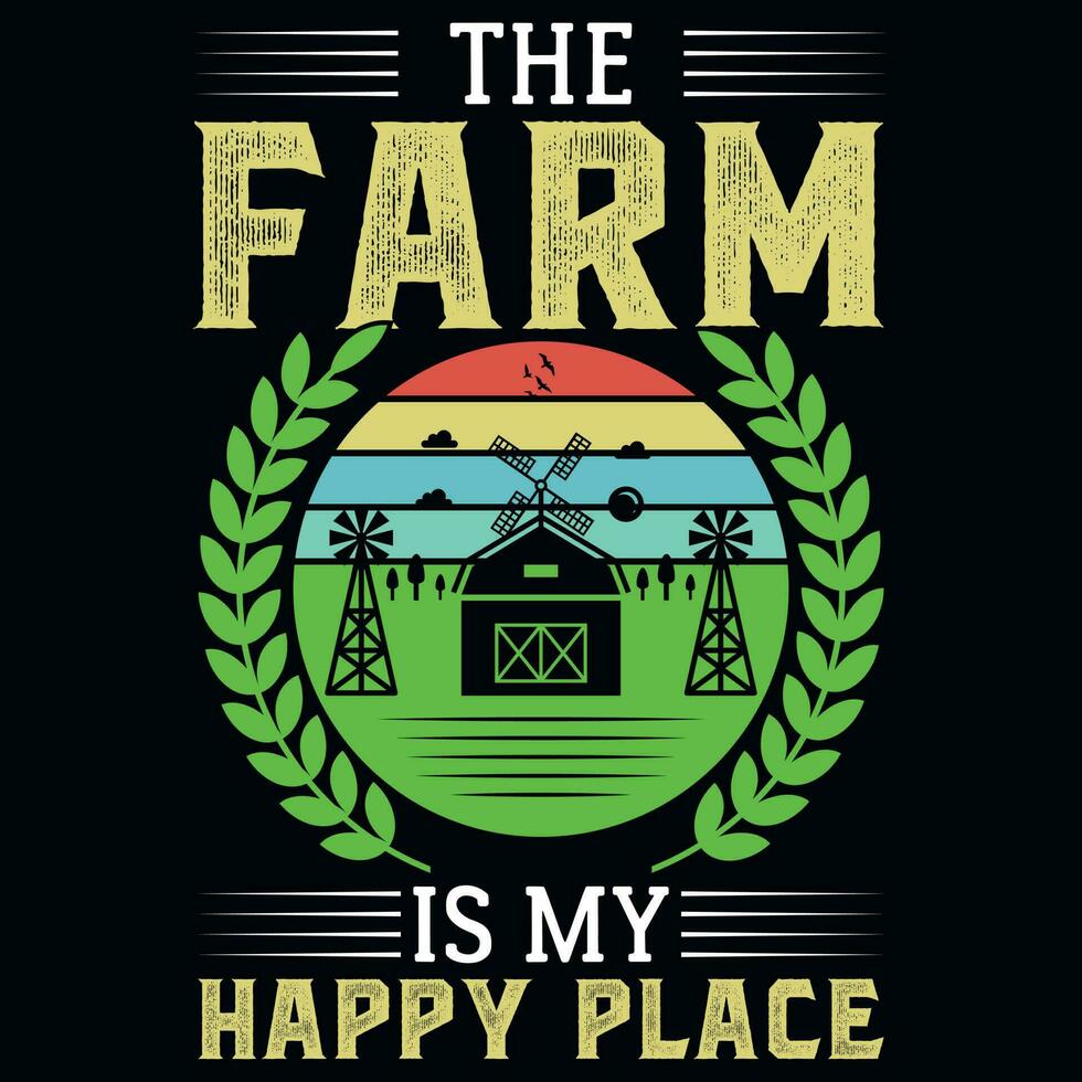 boerderij landbouw boer grafiek t-shirt ontwerp vector