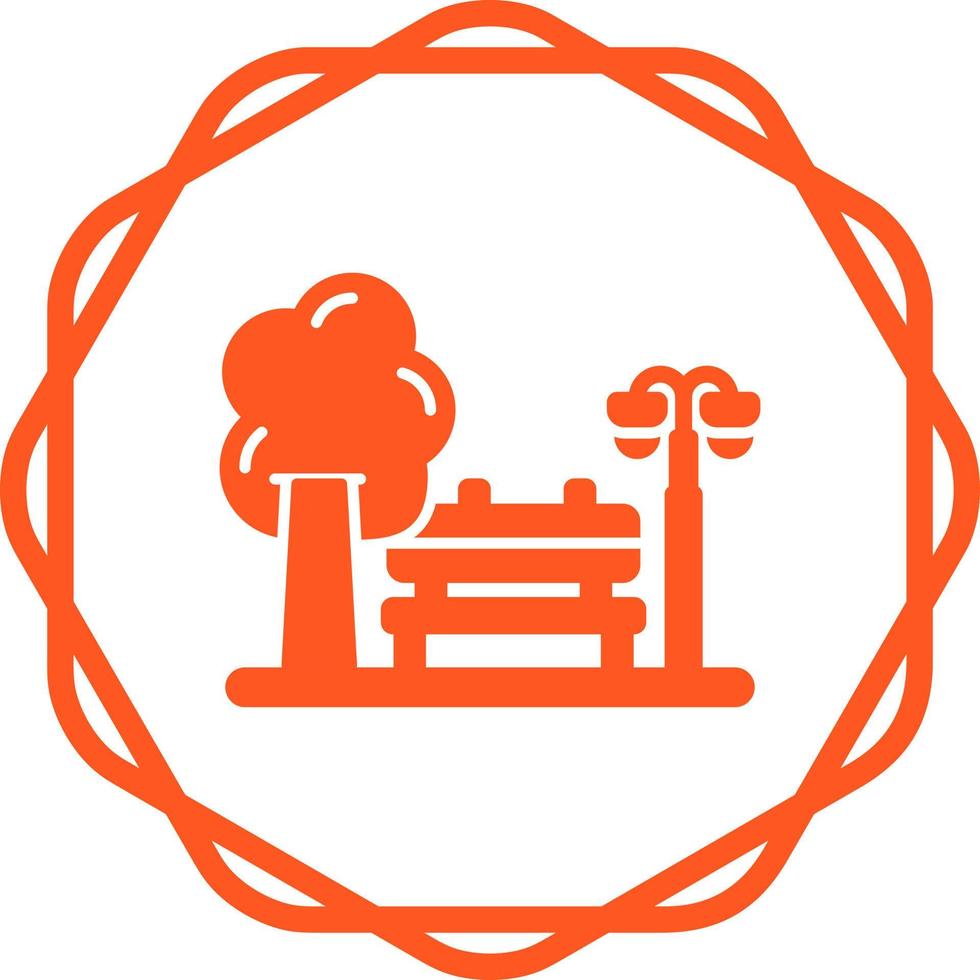 park vector pictogram