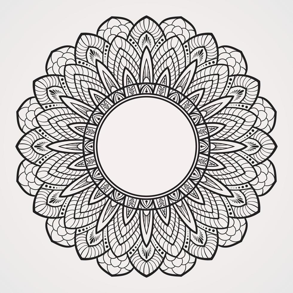 mozaïek- motief bloem mandala vector