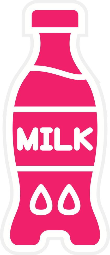 melk fles vector icoon stijl