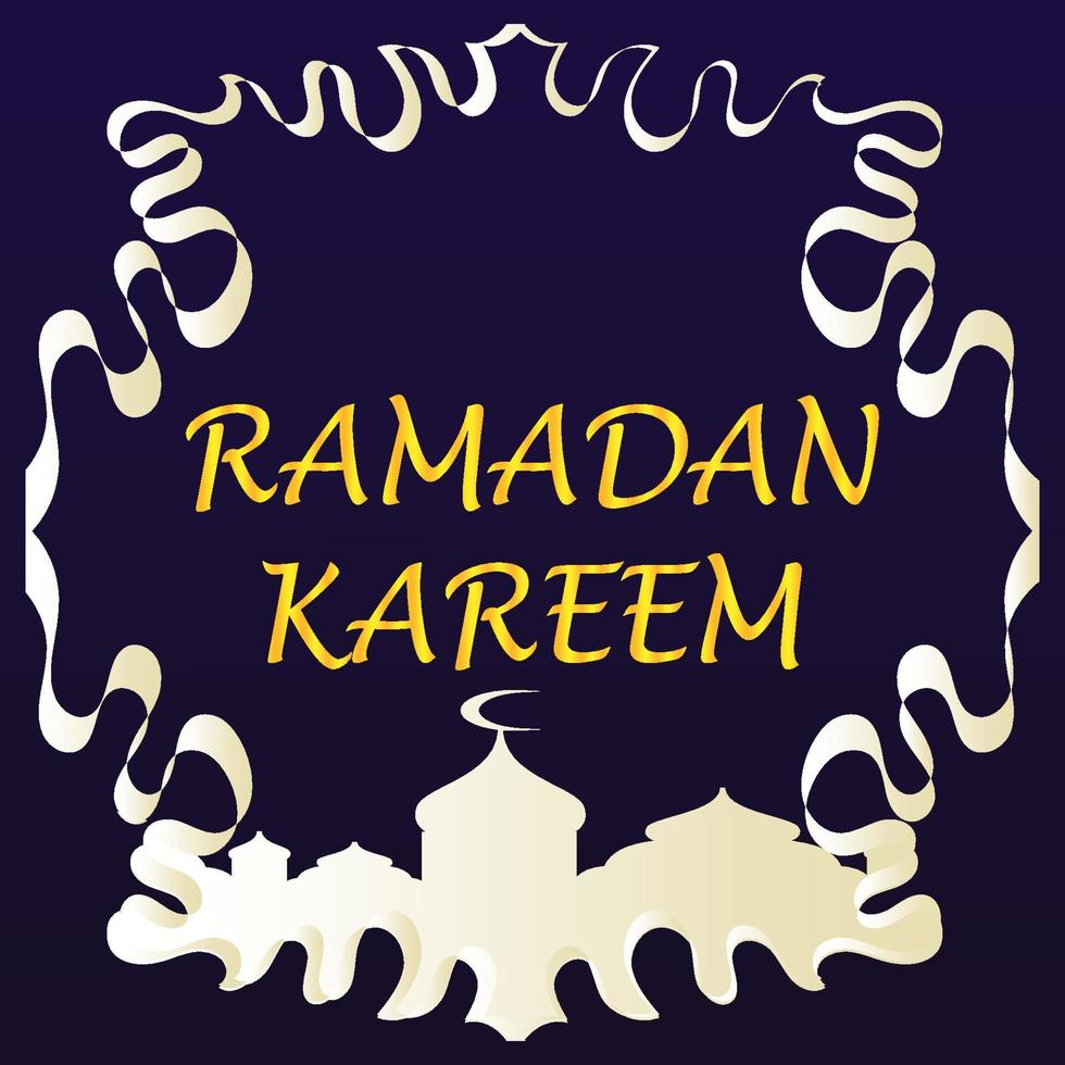 Ramadan kareem Islamitisch groet kaart achtergrond vector illustratie. de heilig maand van de moslim gemeenschap.