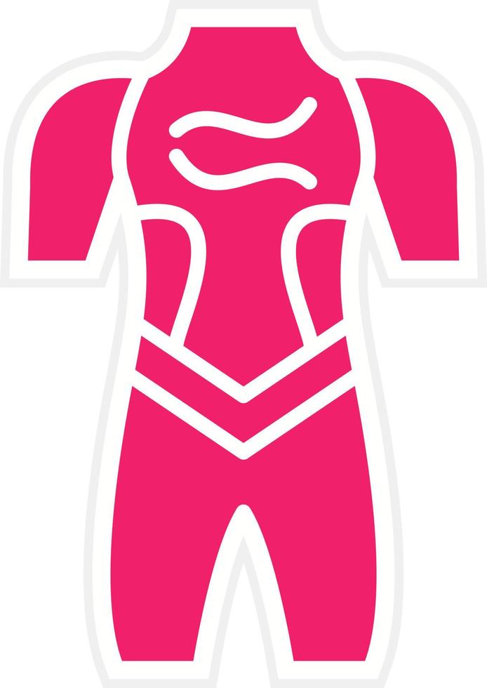 wetsuit vector icoon stijl