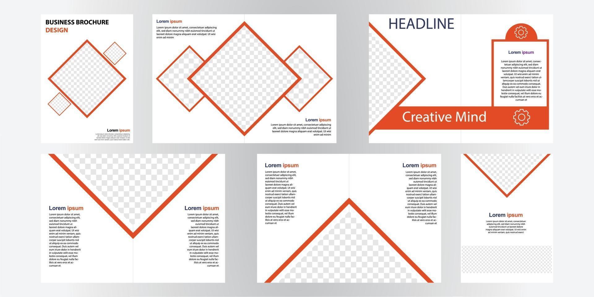 zakelijke brochure ontwerpsjabloon. perfect voor brochures, marketingpromotie, presentatie enz vector