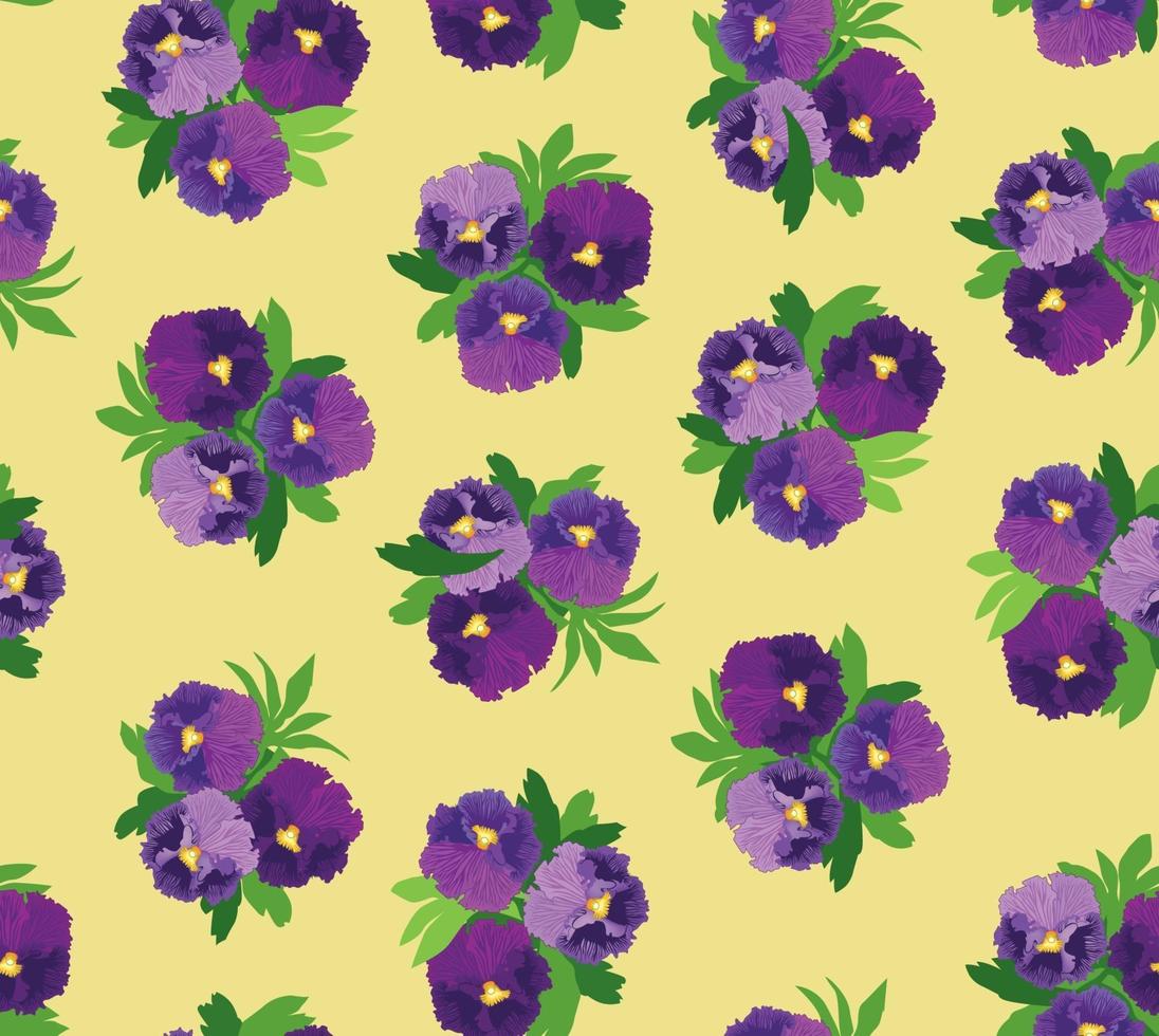 naadloze bloemmotief. bloem achtergrond. bloemen naadloze textuur met bloemen. bloeien betegeld decoratief getekend sierbehang. vector