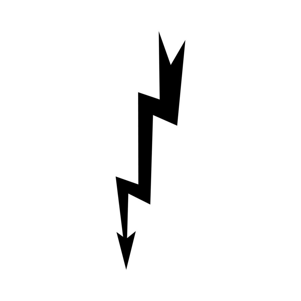 bliksem icoon vector. levin illustratie teken. macht symbool. weer logo. vector