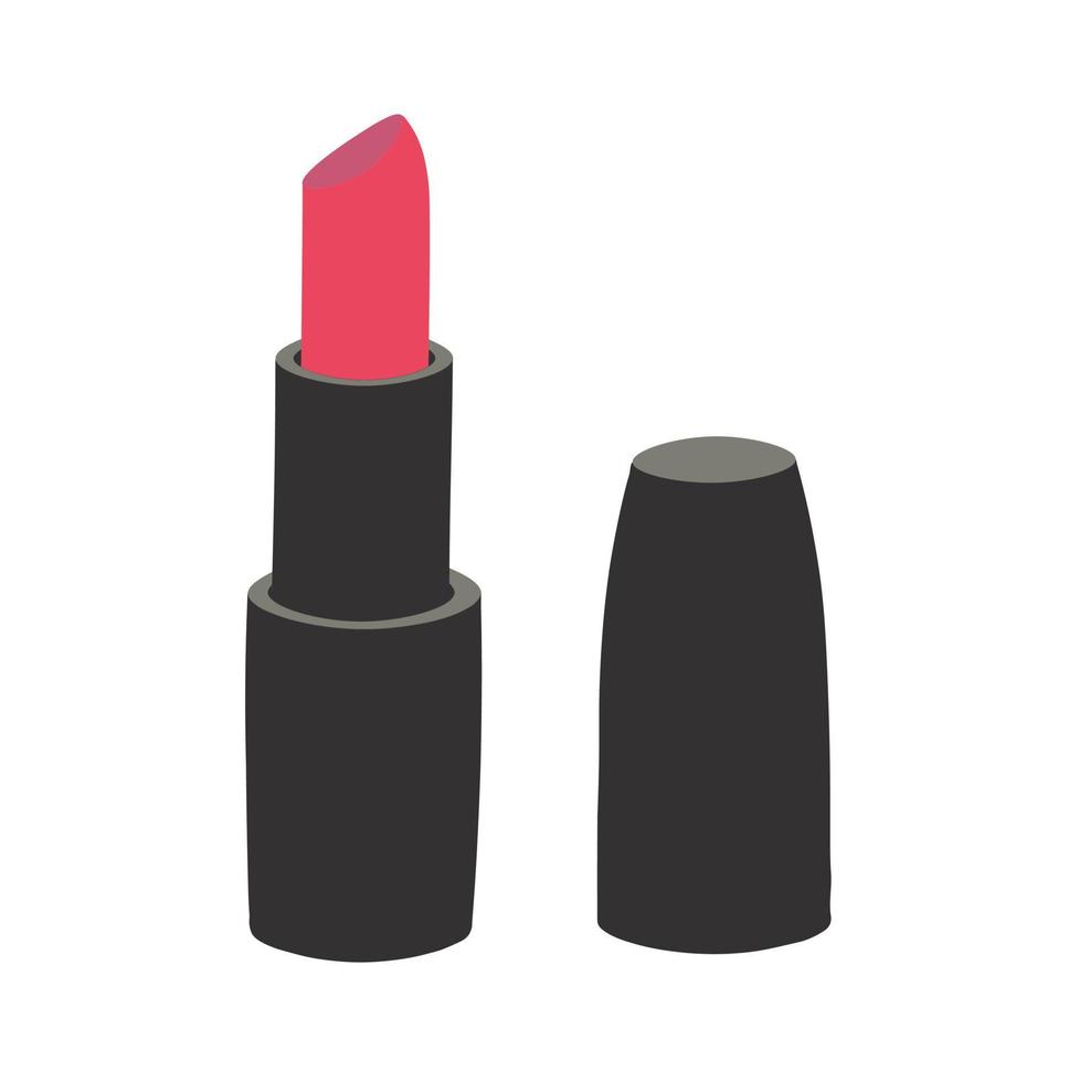 rood lippenstift icoon vector in isometrische stijl Aan een wit achtergrond. maken omhoog icoon in kleur. vector illustratie maken omhoog item.